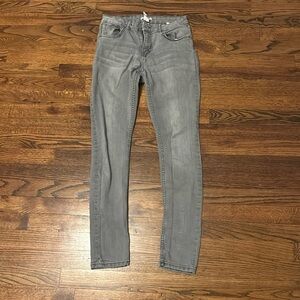 H and M gray skinny jeans